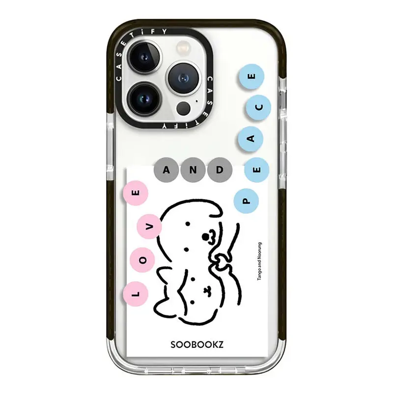 CASETIFY Korean Dumb Dog Fierce Cat TPU Cases For IPhone 14 13 12 Pro