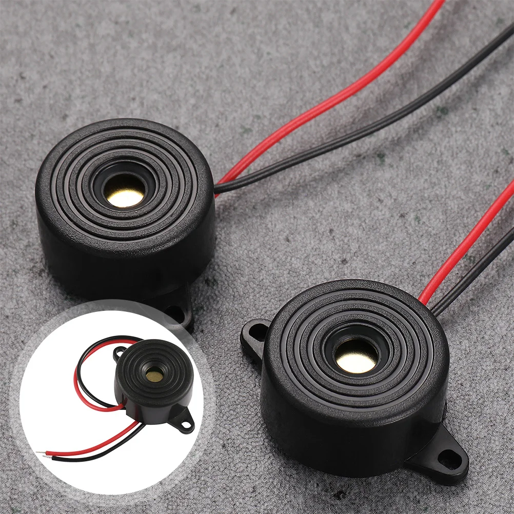 

Piezo Buzzer Electronic Sounder High Decibel 2-Wire Leads Electric Buzzer Active Piezoelectric Buzzer