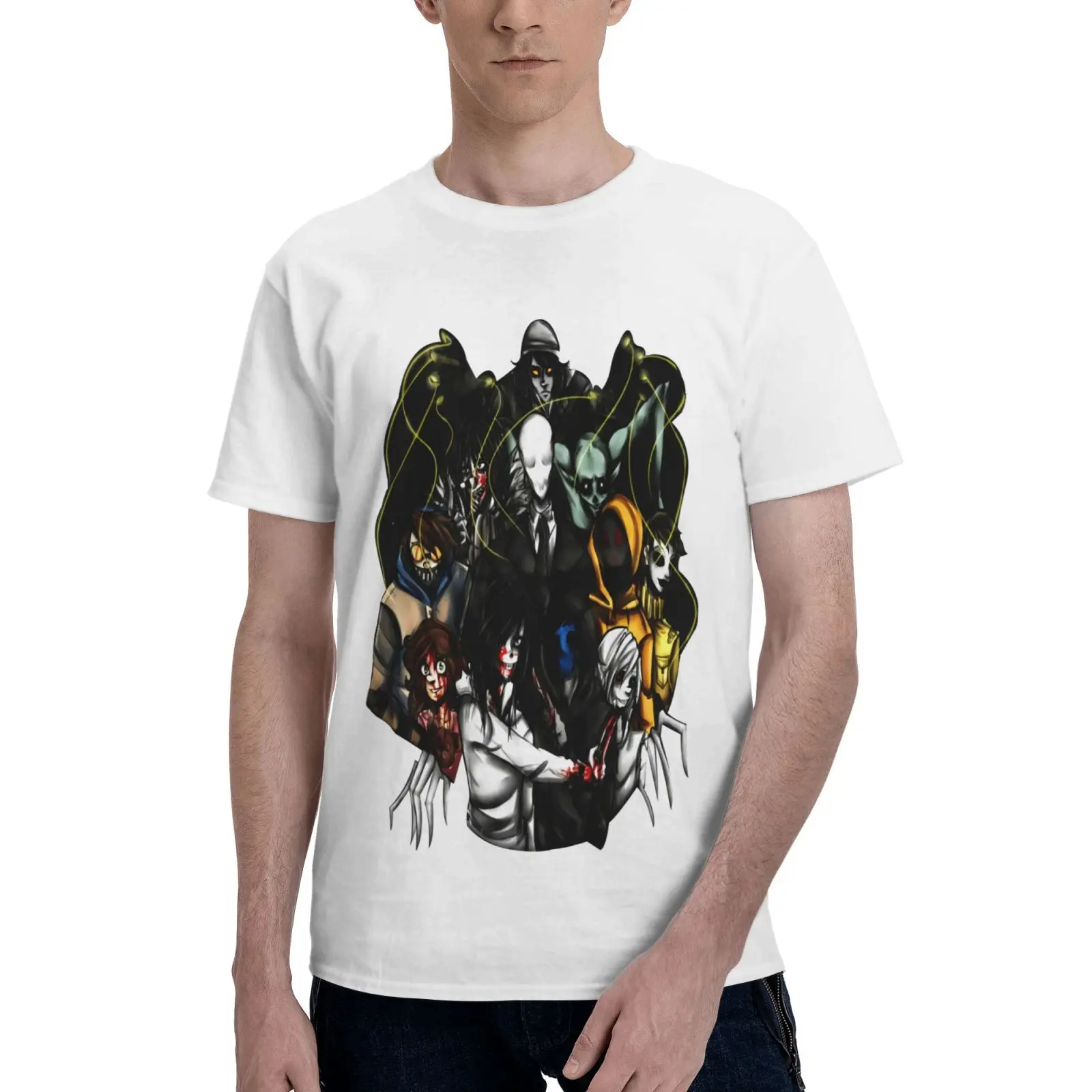 afvoer Antecedent voetstappen Creepypasta Clothes Shirt | Creepypastas Shirts Man | Creepy Shirts Men -  Men T-shirt - Aliexpress