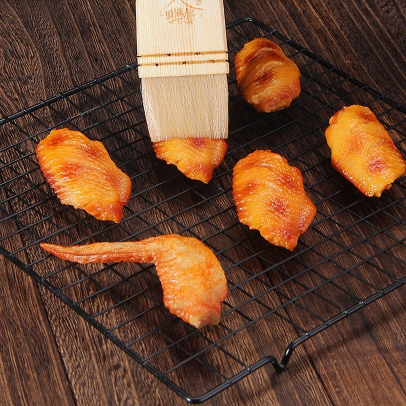 Household Mooncake Pastry Brush Wooden Handle Wool Barbecue Brush Oil Baking Accessories Kitchen Cooking Tools