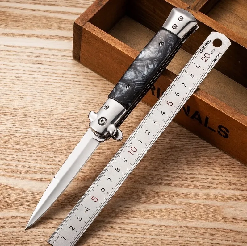 

Camping Folding Knife for Man Steel High Hardness Outdoors Self Defense Survival Military Tactical Pocket Knives for Hunting