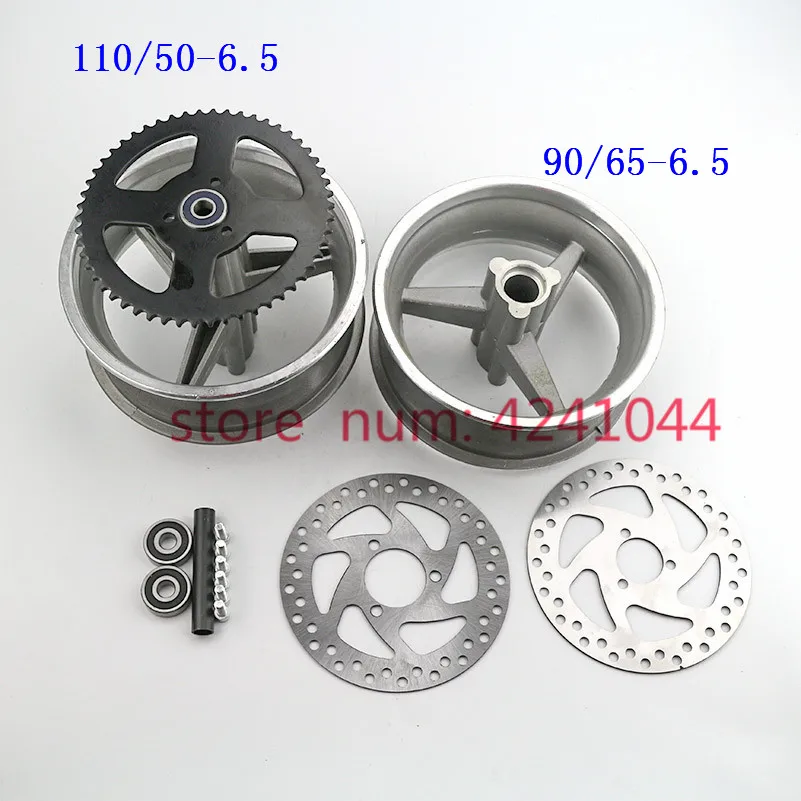 Alloy Rim Set with Front and Rear Wheels for Mini Bikes and E-Scooters