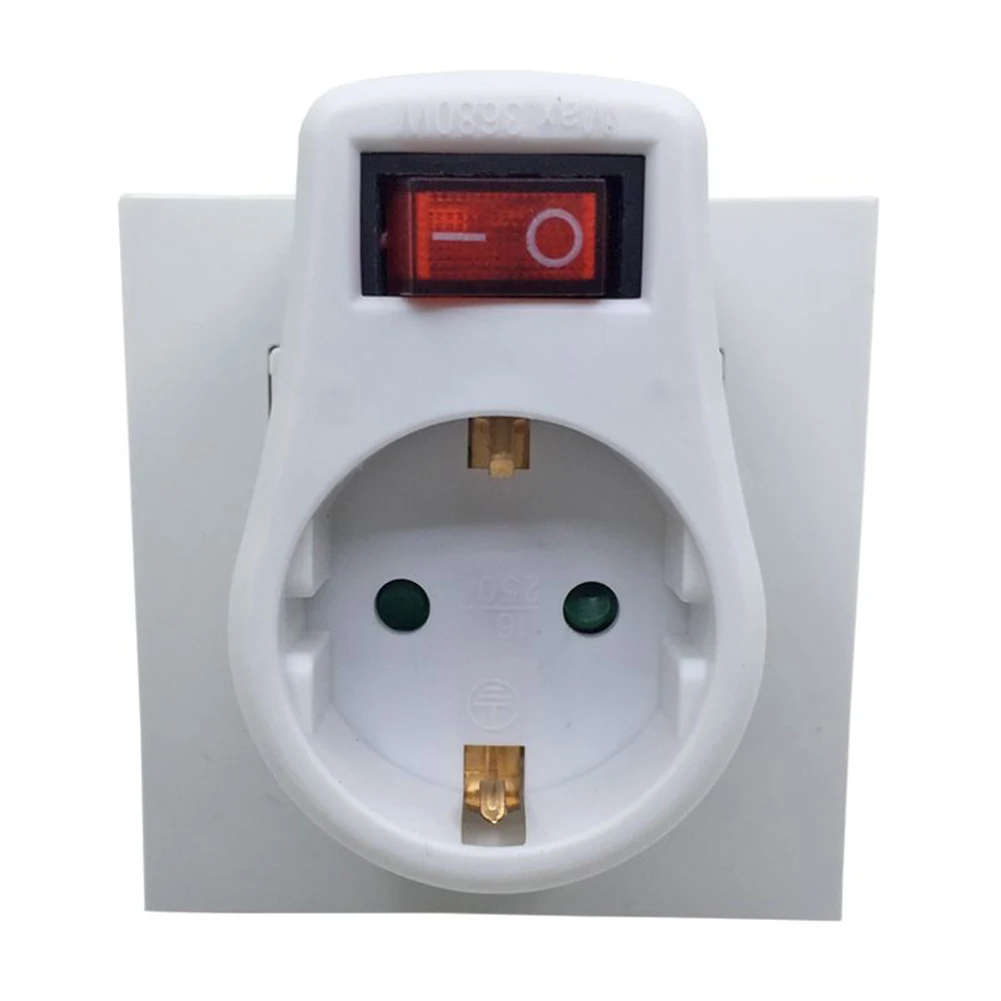 

Socket Supplies Socket Outlet Conversion Plug European Type Flame Retardant PP Power Tool White Switches Sockets