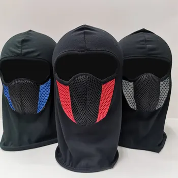 Passamontagna traspirante Moto Full Face Mask Moto ciclismo Bike Mask Motocross casco cappuccio Moto Riding Neck Face Mask