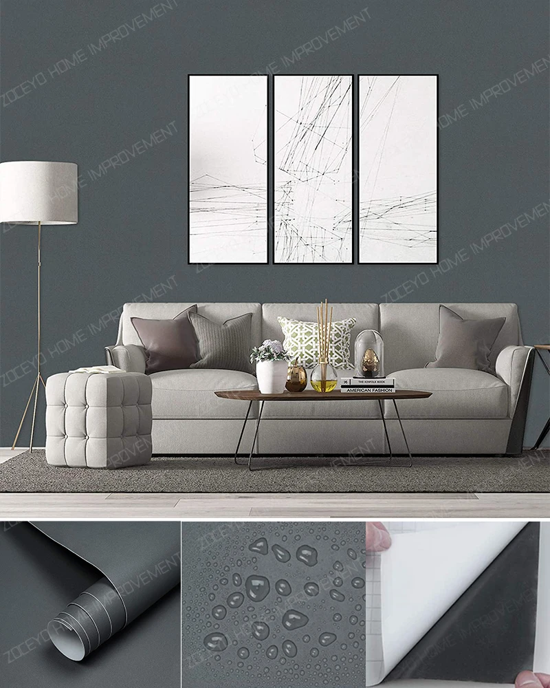 Emerald Green Self-Adhesive Decorative Film for Furniture and Cabinets - Waterproof Vinyl Wallpaper
