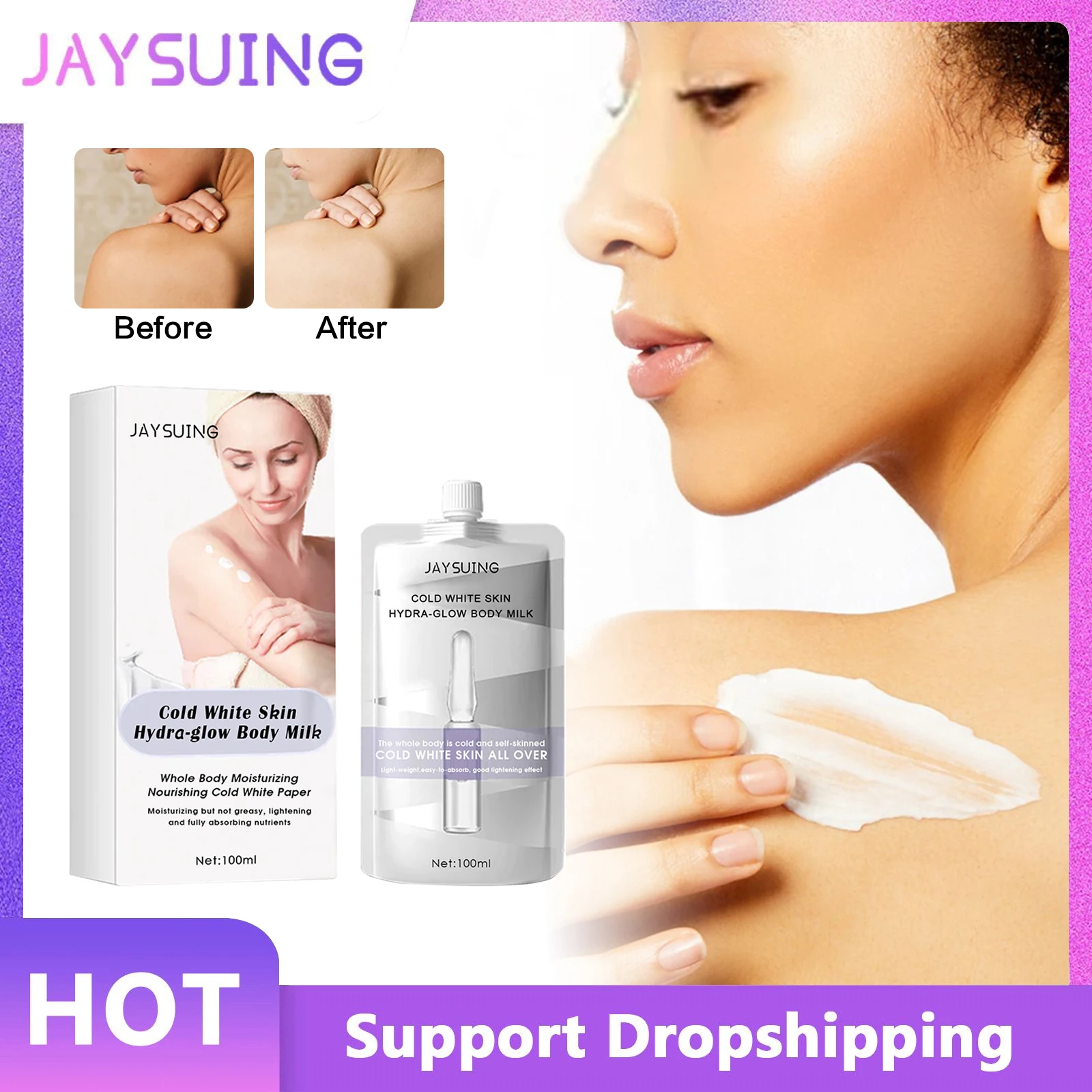 

Осветляющий крем для тела, Осветляющий фотоальбом, темные пятна, снимает сухую кожу, улучшает шероховатость, увлажняющий отбеливающий лосьон для тела