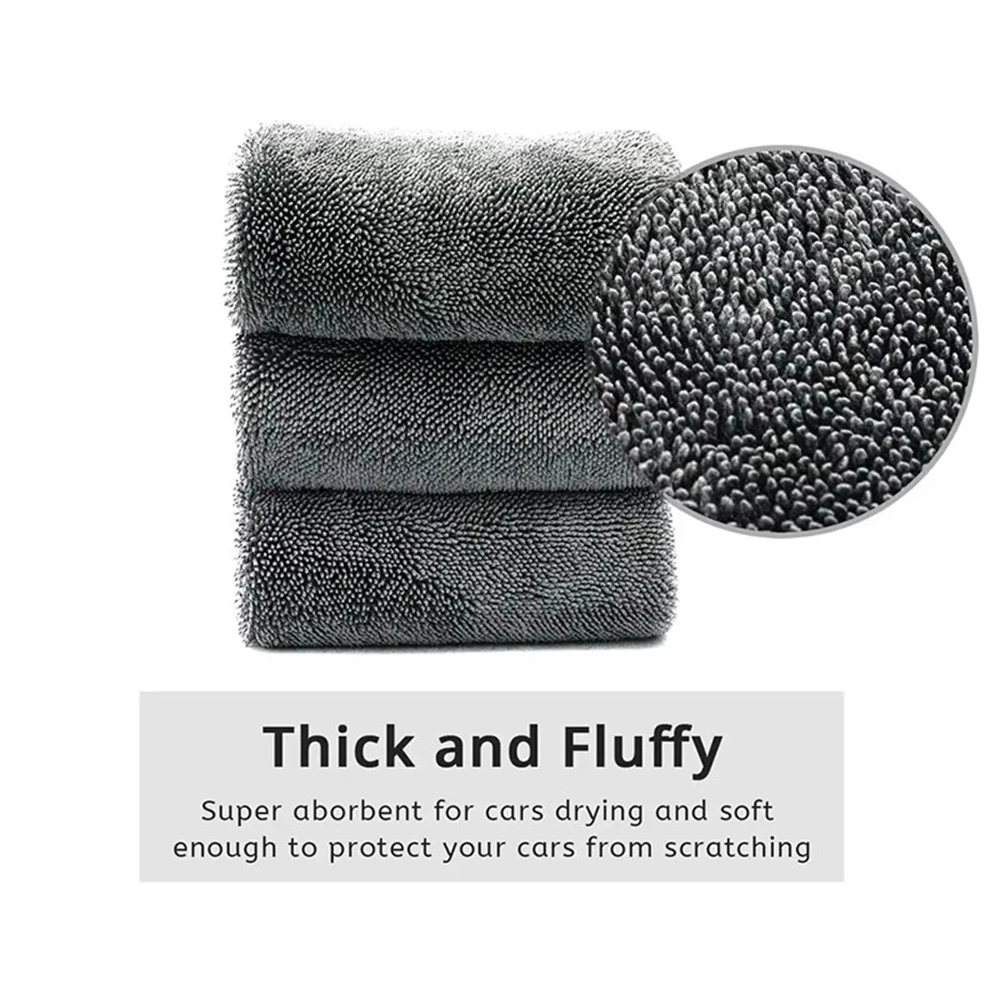 Professional Car Washing Towel Car Cleaning Drying Cleaning Cloth Towel Polishing Waxing Ultra Fine Fiber 40x60cm 30x30cm New 3