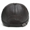 2025 New Style Men Brown Cow Leather Baseball Outdoor Real Leather Retro Hat Adjustable Real Cowhide Leather Baseball Cap 5