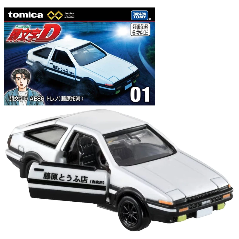 

Takara Tomy Tomica Premium Unlimited 01 Initial D AE86 Trueno (Takumi Fujiwara) литая модель автомобиля из сплава для мальчиков