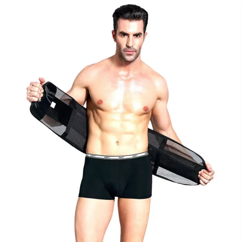 Waist Support Belt Back Waist Trainer Trimmer Belt Gym Protector Weight Lifting Sports Body Shaper Corset Faja Sweat