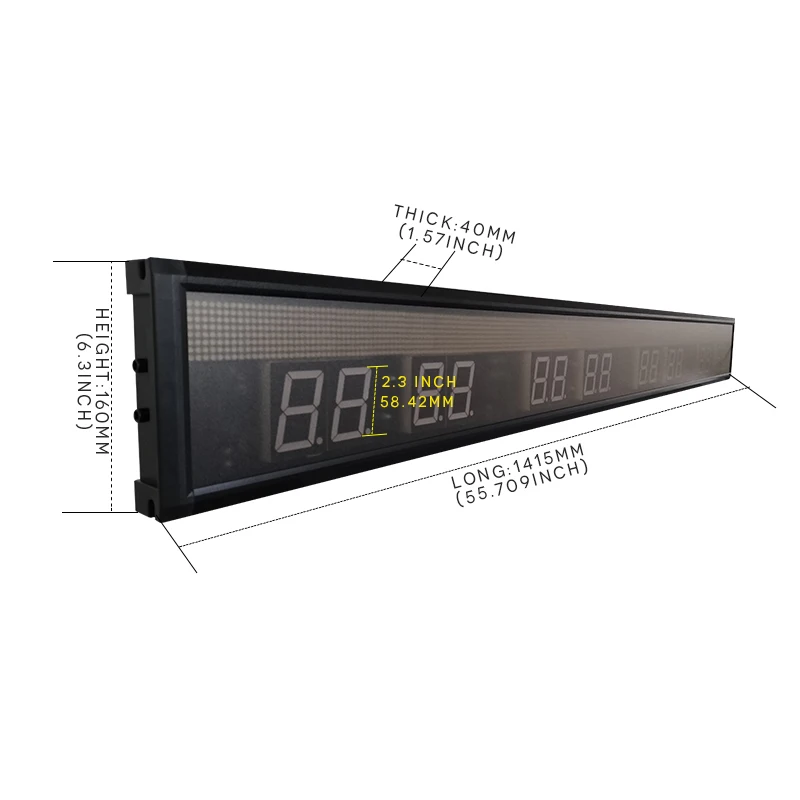 4 time zone clock, multi zone clock, LED digital world clock display screen, LED indoor all blue display screen 5