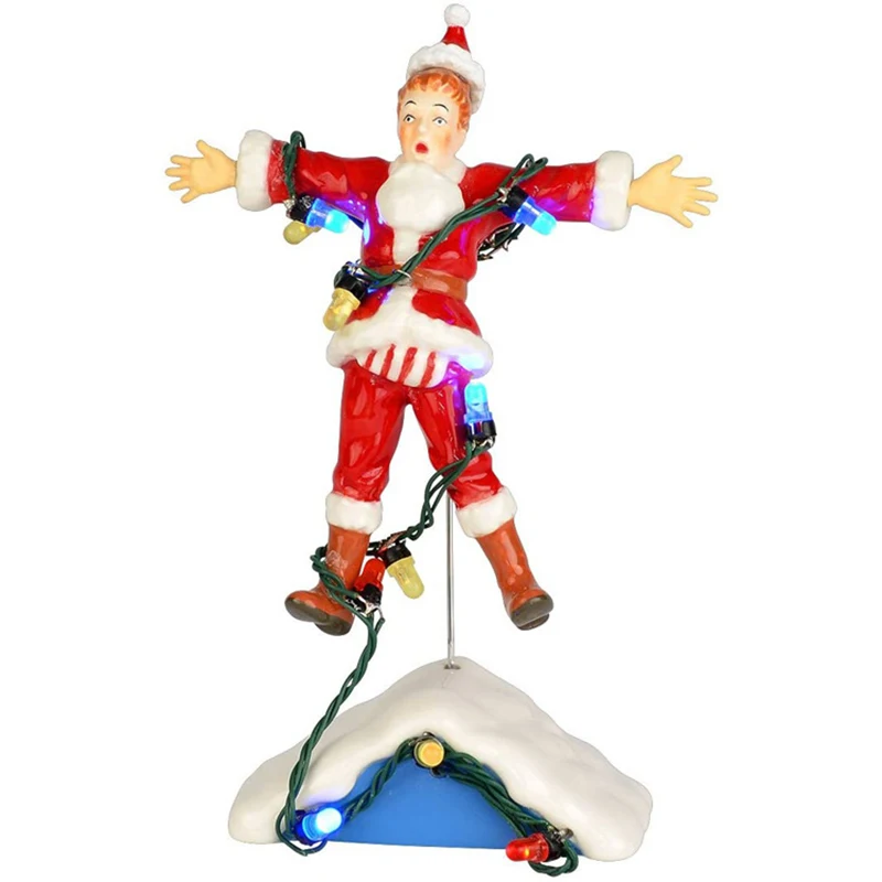 thumbnail image 1 of Edificio muy iluminado, casa de Papá Noel para Navidad, coche, pueblo, vacaciones, garaje, decoración, Griswold Villa, hogar, figuras de escritorio, 1 of 5
