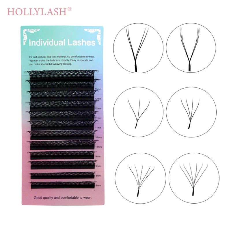 Fake Eyelashes Eyelash Accessories Eyelash Extension Supplies HOLLYLASH YY/W Shaped
