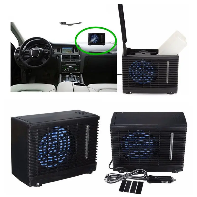 Ventilatore portatile per auto 12V/24V raffreddato ad acqua, climatizzatore portatile per auto, raffreddatore portatile. - immagine 3
