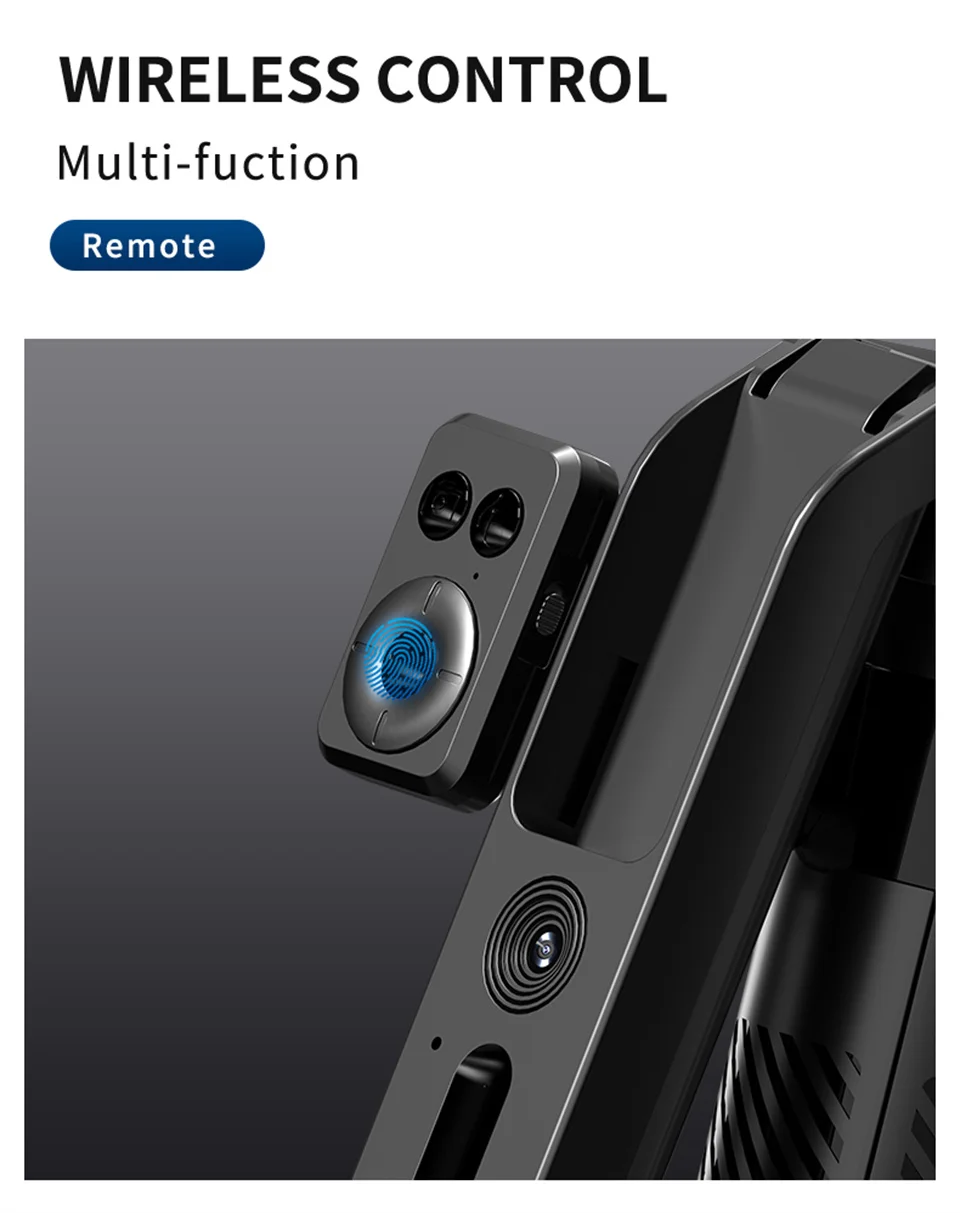 C12 Selfie Tripod with AI Tracking & Remote Control