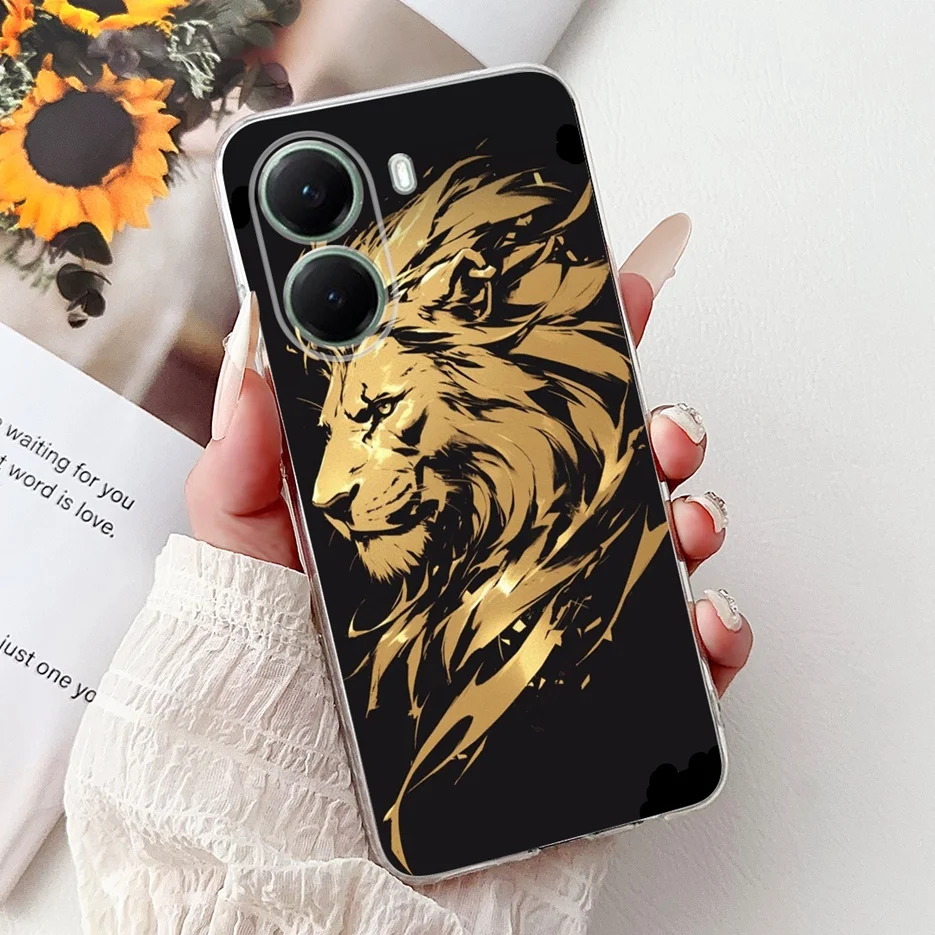 Stylish Painted Clear Silicone Soft TPU Phone Case Cover Shell Coque