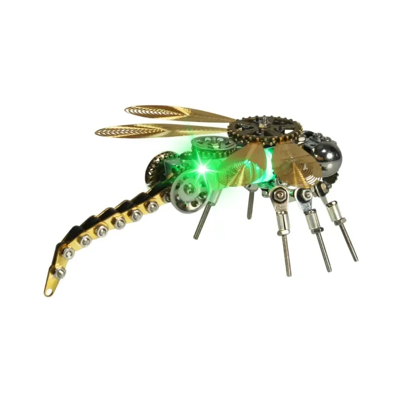 

300 шт. + 3D металлическая сборка, модель, меняющая цвет, стрекоза/мантис/паук, модели насекомых, набор насекомых с ночной фотографией