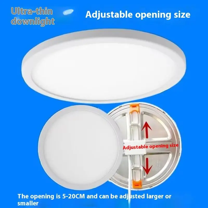 1Pc LED 패널 조명 표면 통 8W 15W 220V 라운드 패널 조명 흰색 실내 침실 LED 조명