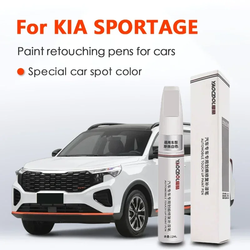 Car Scratch Remover Car Touch up Pen Adapter for Kia Sportage Paint Fixer Car Scratch Repair Product Paint Scratch Repair Special Pearl white