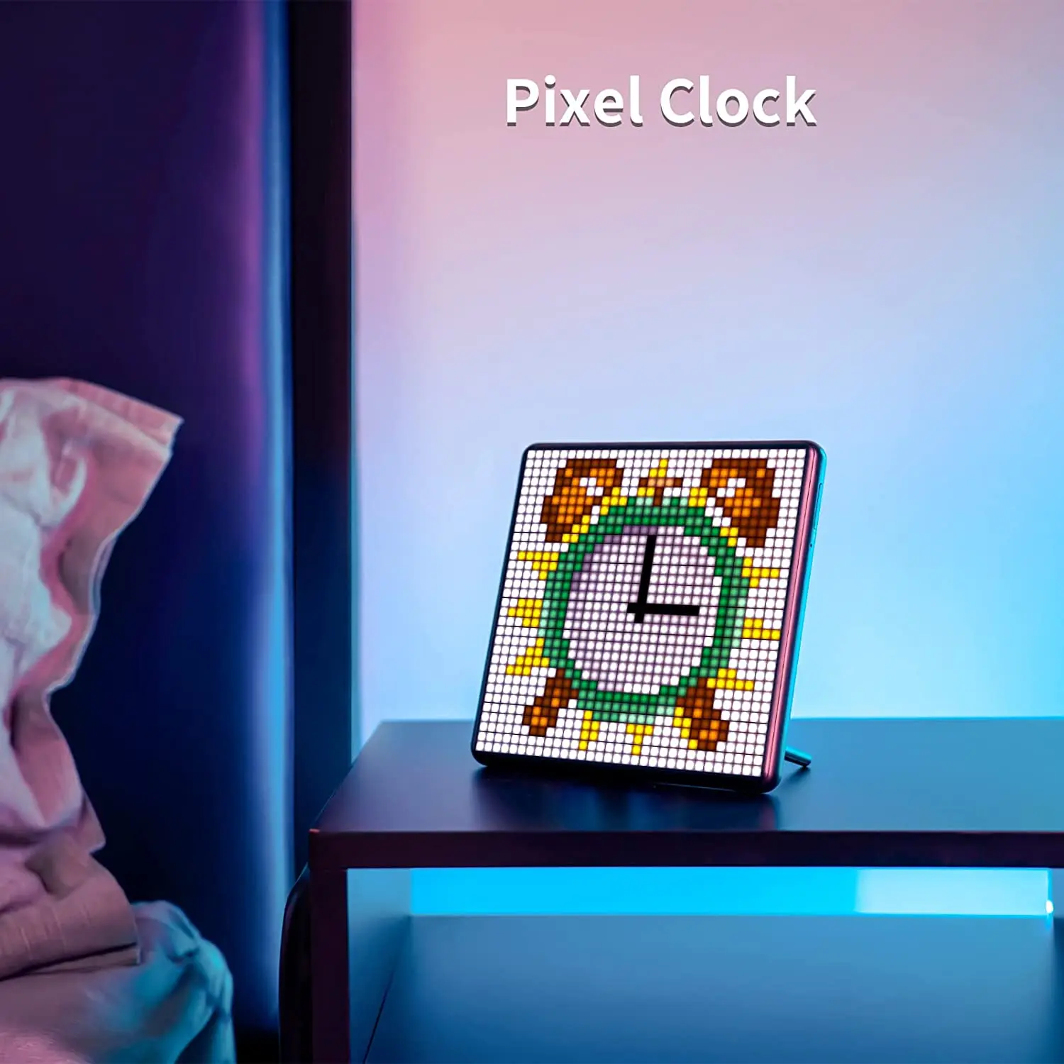 Divoom – cadre Photo numérique Pixoo Max avec écran LED Programmable, 32x32 pixels, cadeau de noël, décoration lumineuse pour la maison