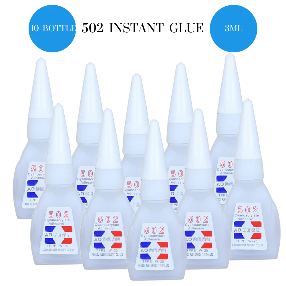 

502 3ML 1/3/5/10 Bottles Instant Super Strong Glue DIY Liquid Jewelry Toy Shoes Quick Drying Transparent Adhesive