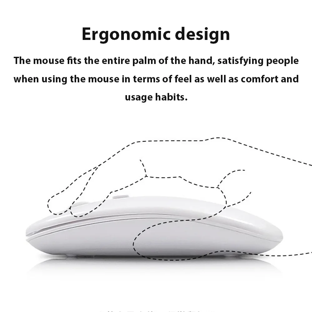 Wireless Silent Keyboard with Touchpad for Universal Bluetooth Devices