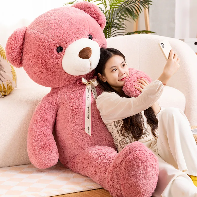 Giant Milan Teddy Bear Plush Toy Big Size Stuffed Animals Bears Baby Kids Sleeping Doll Pillow for Girls Valentine Day Gifts