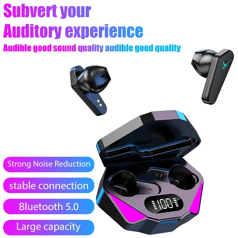 X15 TWS x15 pro wireless earphone 5.3 Bluetooth headphone 65Ms low