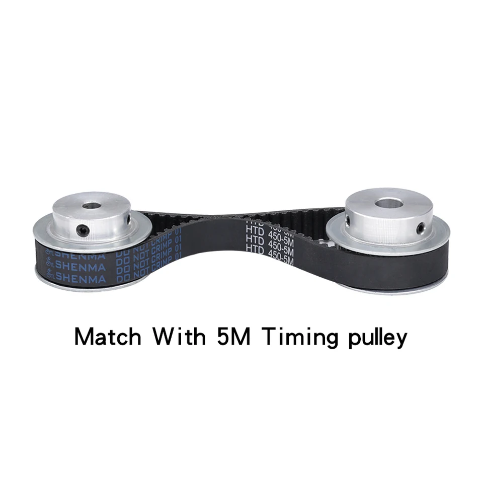 2 Cinghie Di Distribuzione HTD-5M 75 Denti - Gomma Neoprene, 375x15x3.6mm, Per Robotica E CNC - Foto 3