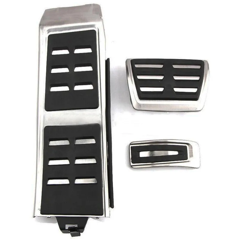 Car Accessories Car Pedals Pedal Cover Stainless Steel Pedal Cover Racing Pedals DSG Sport Pedals FIT For Audi A4 B8 A6 A7 A8 S4 RS4 A5 S5 RS5 8T Q5 SQ5 8R Fuel Brake Footrest