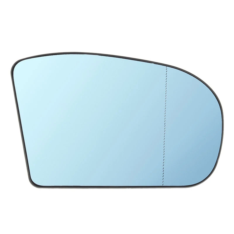 

Driver Right Side View Mirror Blue Anti Glare Heated Rearview Mirror Glass for Benz C & E Class W211 W203