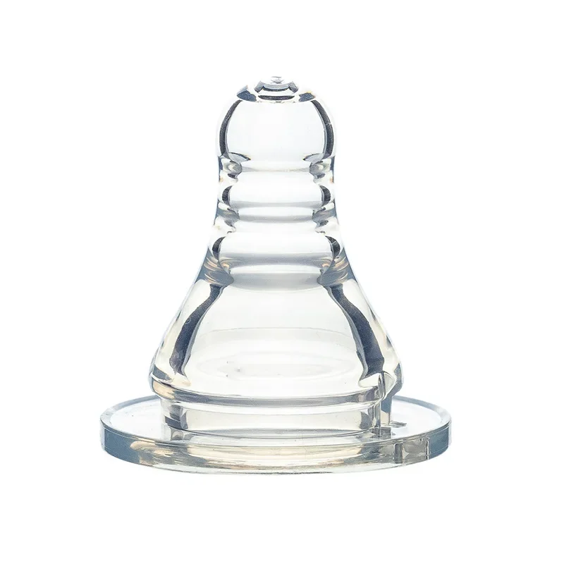 Silicone Pacifier Silicone Nipple Shield Natural Flexible Soft Silicone Pacifier Nipple Replacement Feeding Milk Bottle Standard Size