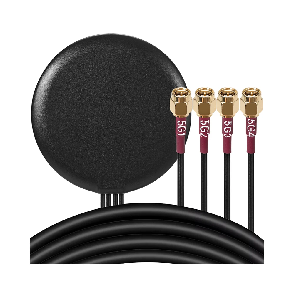 1pc 4 포트 5G 4G LTE MIMO 외부 안테나 IP67 방수 자석 마운트 SMA Male 1M 3M IoT 셀룰러 게이트웨이용