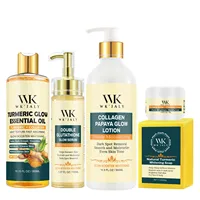 WK JALY Lightening Skin Care Kit for Dark, Black, Caramel Skin, Moisturizing, Acne and Spots Removal, Even Skin Tone for Women