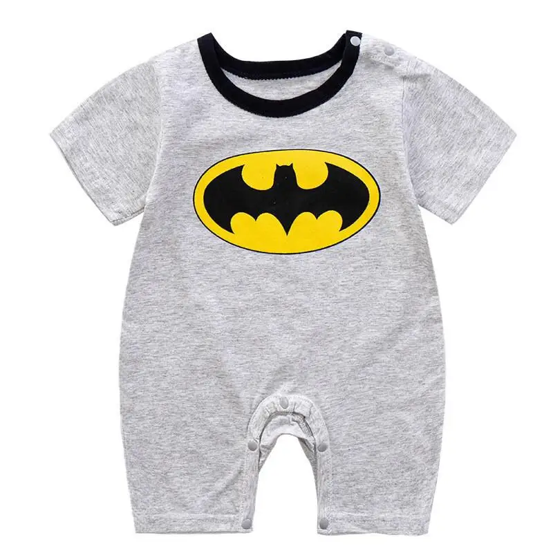 0-2years Children Summer Cartoon Cute Cotton O-neck New Style Rompers Baby Boys And Girls  Unisex Bodysuits Print Short Sleeve Bamboo fiber children's clothes Baby Rompers