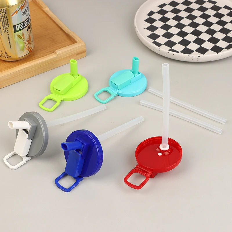 Soda Can Lids Silicone Straws Can Covers For Soda Bpa-free Reusable Jar Cap Accessories Fit Canned Beverage Beer Juice
