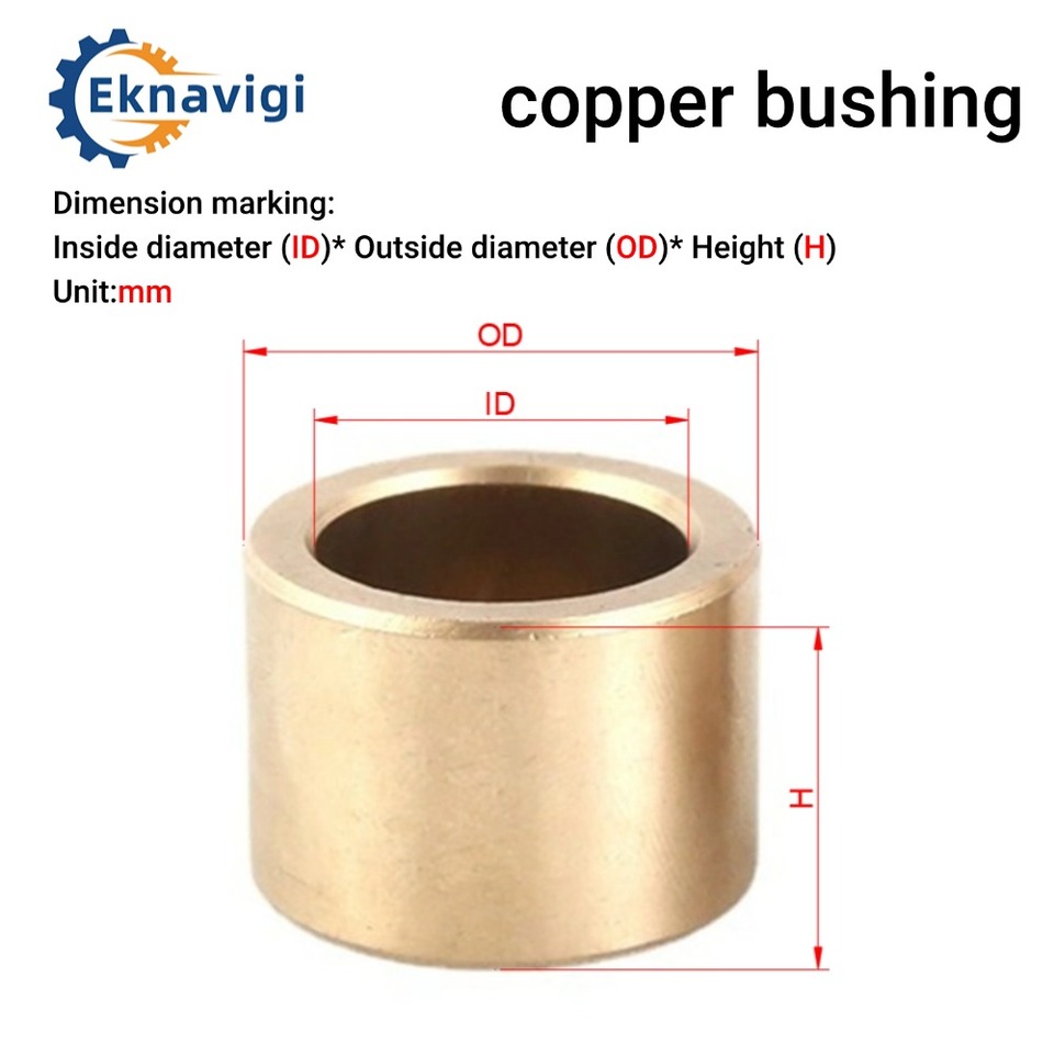 1/2/5pcs  Inner Diameter 12/13/14MM Oil Bearing Powder Metallurgy Copper Sleeve Copper Bushing Wear-resistant Shaft Sleeve