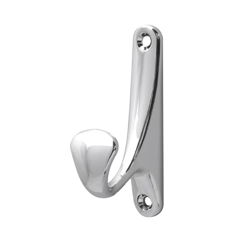 2Pcs Towel Hanger Storage Hooks Metal Cloths Rack Bathroom Robe Hook Towel Bathrobe Metal Wall Hook Home Hooks Durable