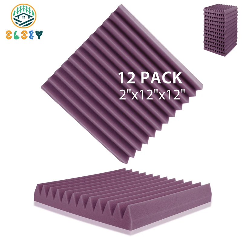 Schallschutz Studio 12er Pack, KTV Schallabsorbierende Schaumstoffplatten Schwamm Pad - Bild 11 von 12