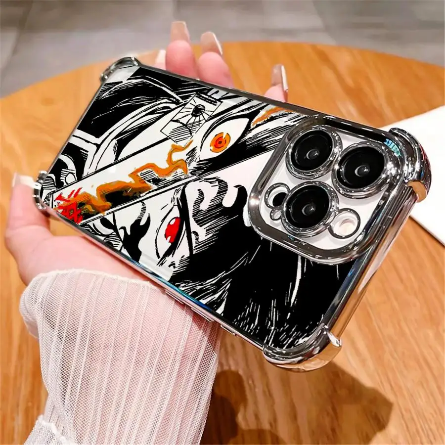 Demon Slayer Anime Phone Case – Soft Shell iPhone 11–16 Pro Max & Plus Series