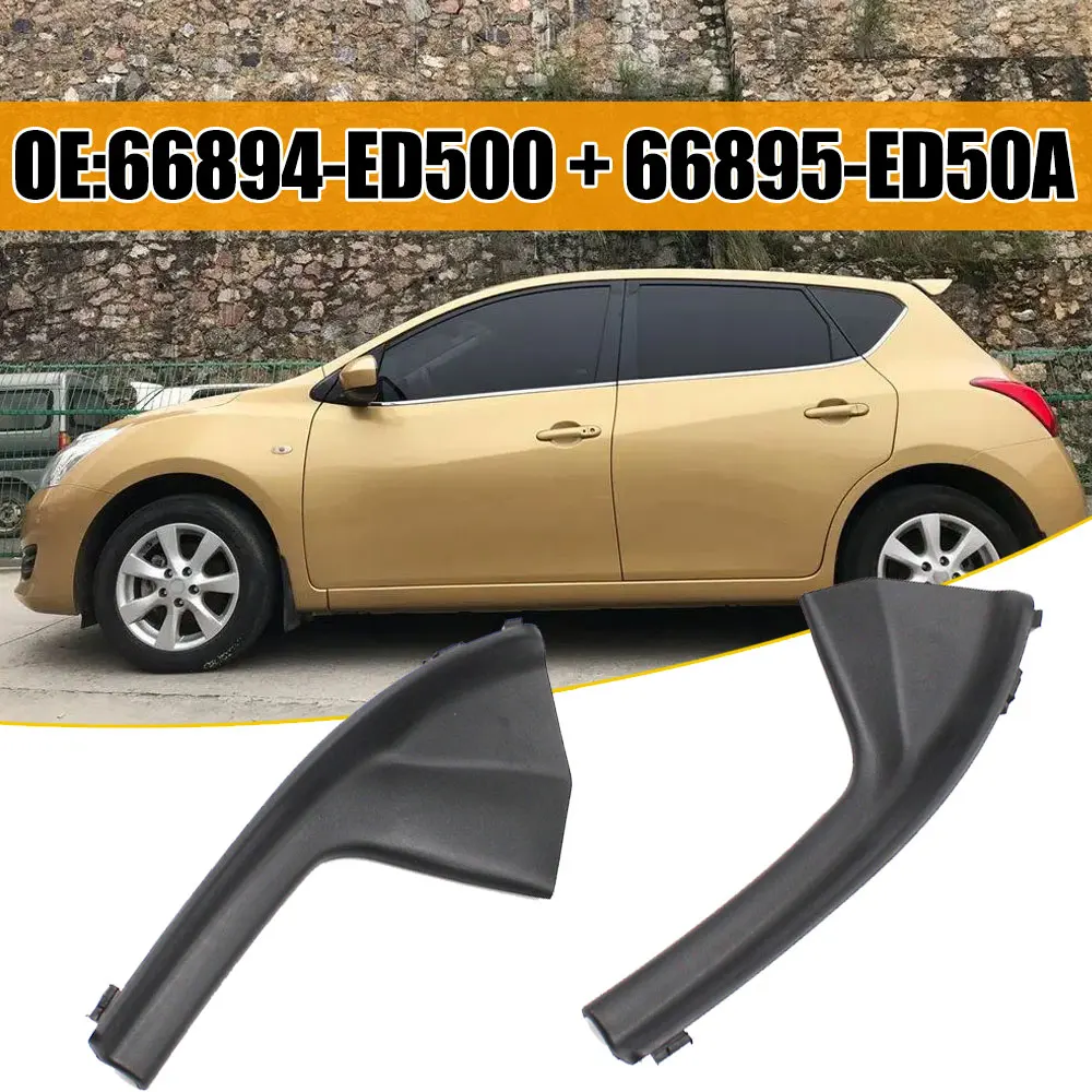 

2pcs Front Windshield Decorative Strip Car Windshield Water Deflector Plate 66895-ED50A 66894-ED500 for Nissan Tiida Old Model