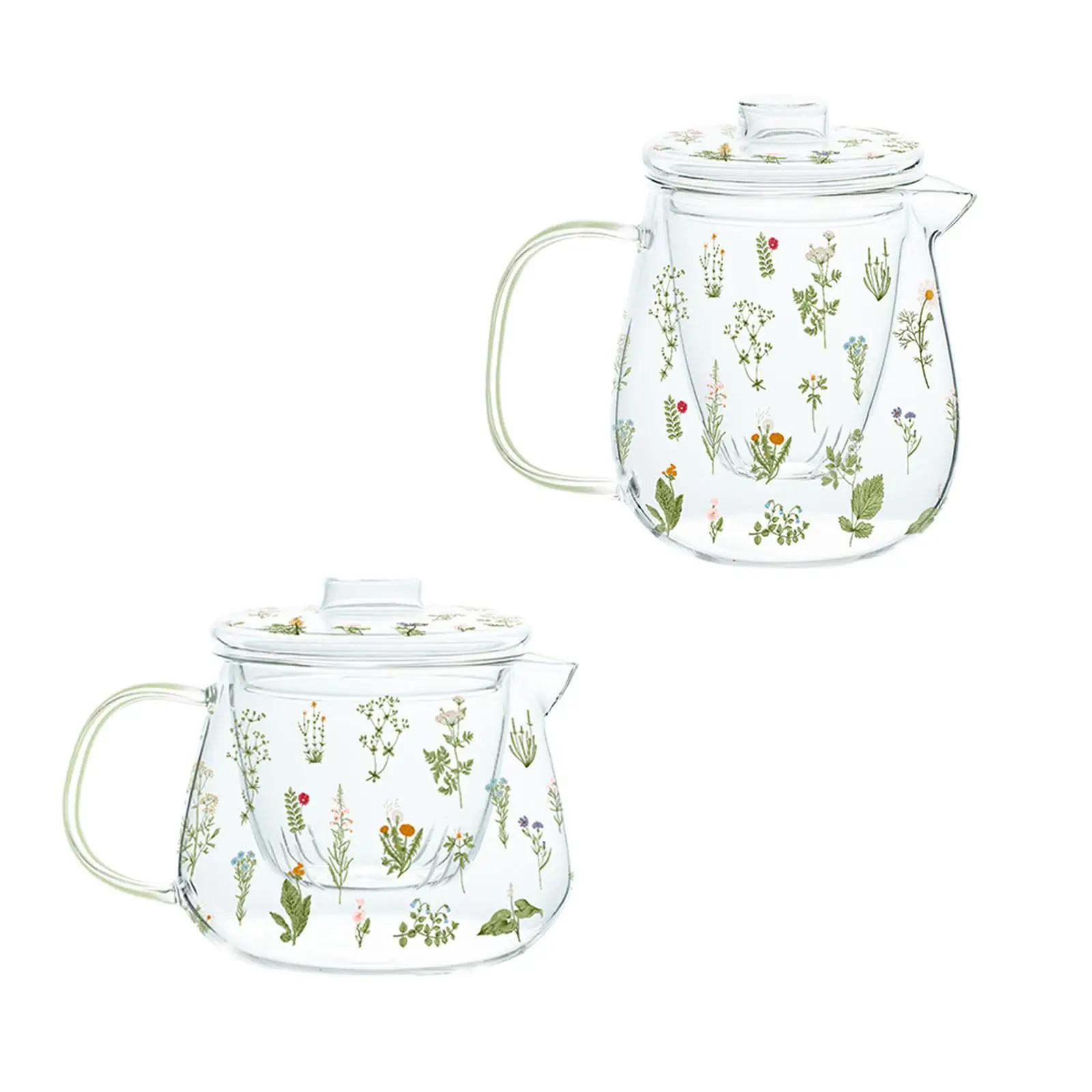 Tea Blooming Teapot Transparent with Tea Strainer Tea Kettle Loose Leaf Teapot for Home Birthday Party Anniversary Gift Tea Blooming Teapot Transparent with Tea Strainer Tea Kettle Loose Leaf Teapot for Home Birthday Party Anniversary Gift