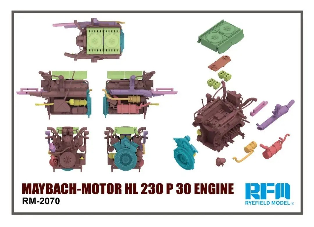 

Модель RYEFIELD, модель RFM RM-2070 1/35 HL 230 P 30, набор моделей