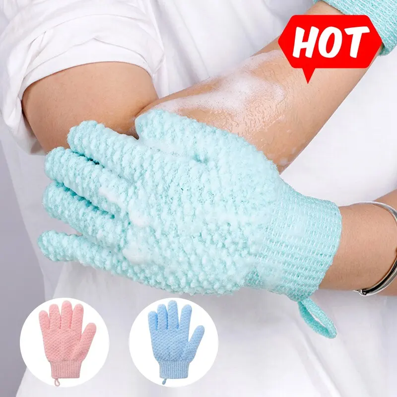 1-Pack-Of-Five-Finger-Bath-Gloves-Creative-Home-Body-Massage-Sponge ...