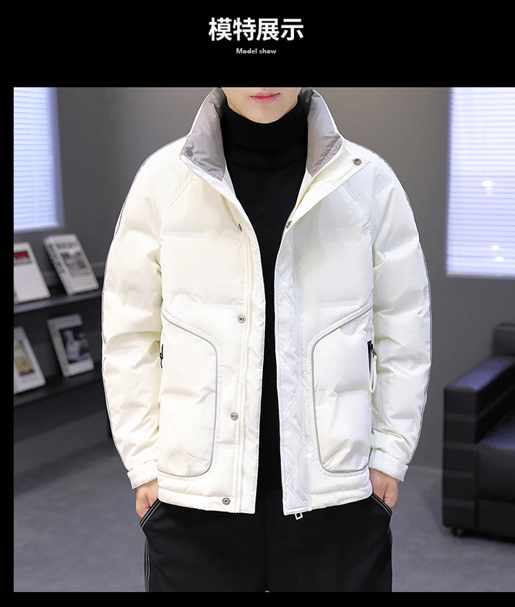 Lässige Entendaunenjacken für Herren, 2025, Herbst und Winter, warme Puffermäntel, Jugend-Outwear, Übergröße M-4XL, winddicht, gepolsterte Oberteile – Detail 14