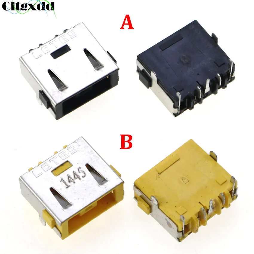 

1pcs Laptop DC Power Jack Connector For Lenovo Motherboard Power Interface Display Charging Port Square Oral Black Yellow