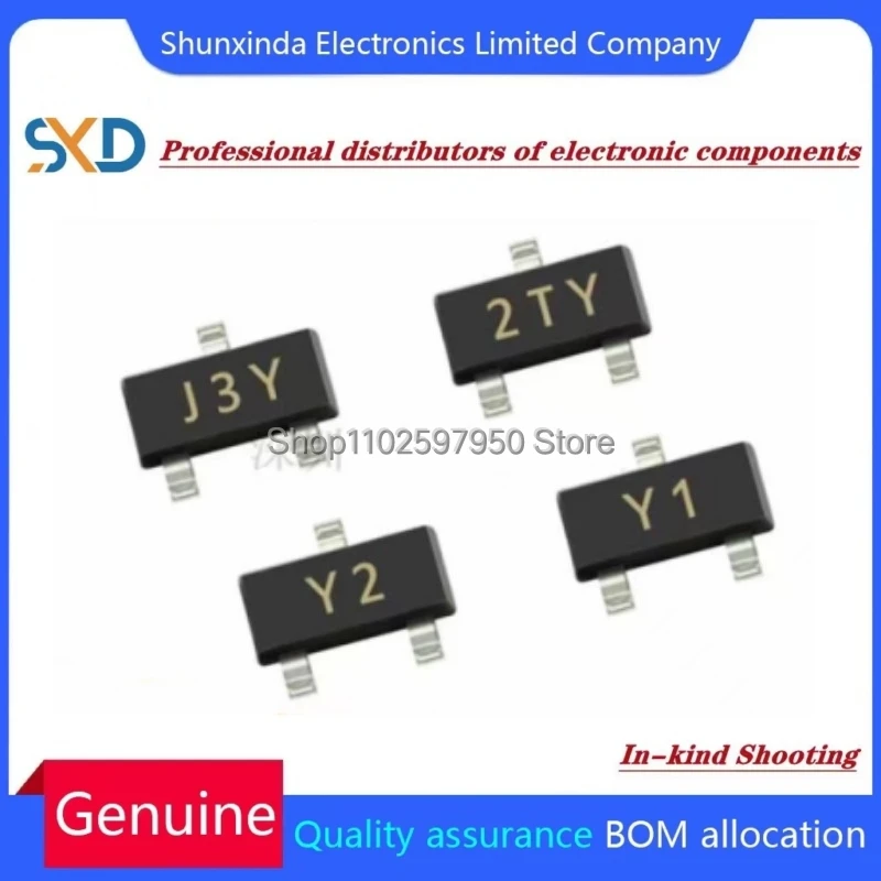 Transistors Kit bjt transistor transistors kit 100PCS/lot S8050 S8550 SS8050 SS8550 SOT23 J3Y 2TY Y1 Y2 SMD Transistor SOT-23