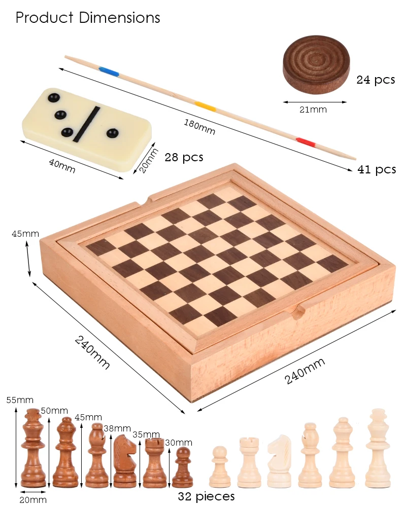 ZJRung Domino Jeu de Table en Bois pour Enfants Jeu de Mémoire en