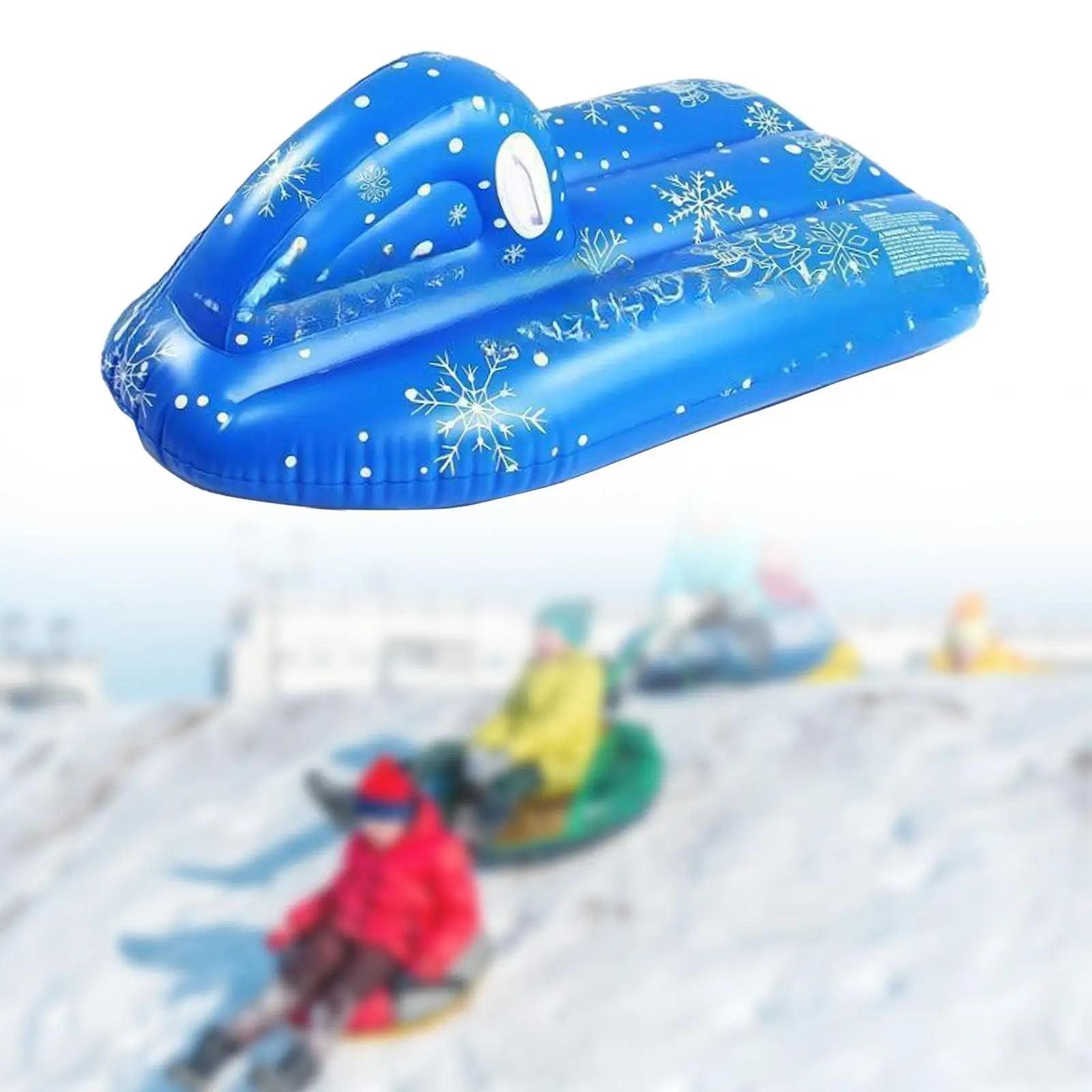 Snow Boat Sled Winter Inflatable Snow Tube PVC Snowflake Kids Sled Heavy Duty Circle Games Raft Children Skating Tool