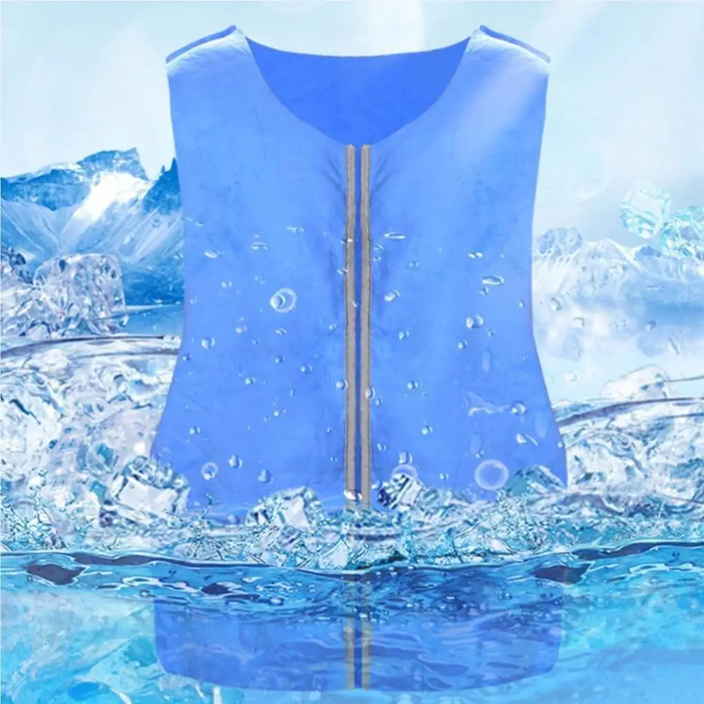 Unisex Cooling Vest Outdoor Sports Suit Cooling Down Supplies Breathable PVA Synthetic Fabric Vest For Outdoor Ridding